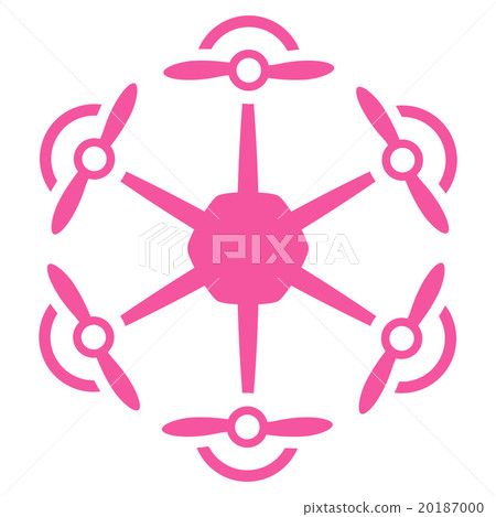 Flying Hexacopter Icon Flying Hexacopter Icon 20187000