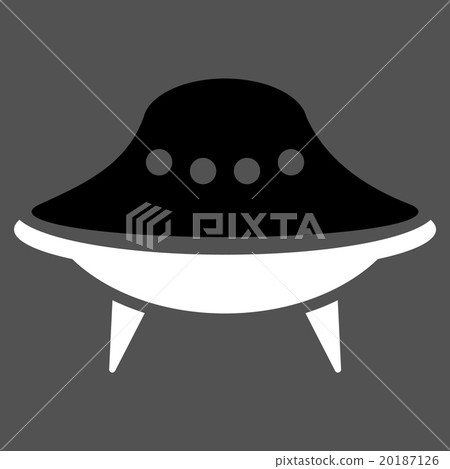 Alien Spaceship Flat Icon 20187126