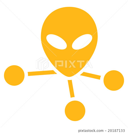 Alien Connections Flat Icon Alien Connections Flat Icon 20187133