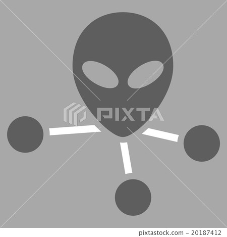 Alien Connections Flat Icon Alien Connections Flat Icon 20187412