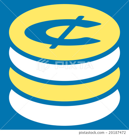 Cent Coins Flat Icon - Stock Illustration [20187472] - PIXTA