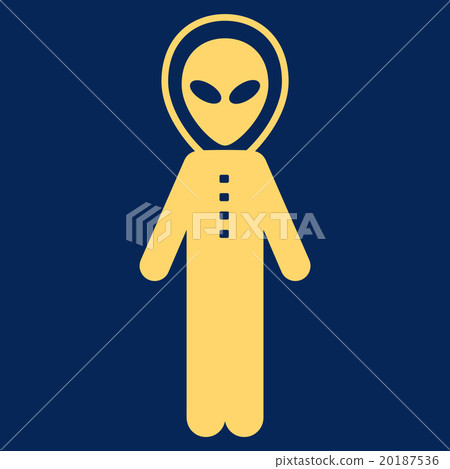 Alien Skafandr Flat Icon 20187536