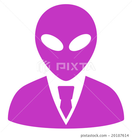 Alien Manager Flat Icon 20187614