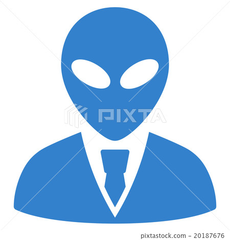 Alien Manager Flat Icon 20187676
