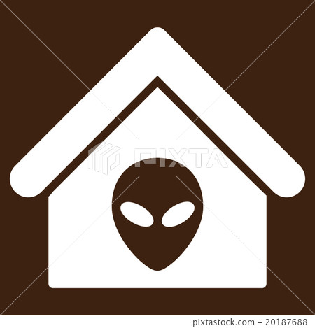 Alien Home Flat Icon 20187688