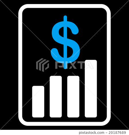 Financial Report Flat Icon 20187689