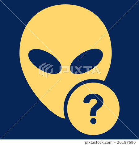 Alien Status Flat Icon 20187690