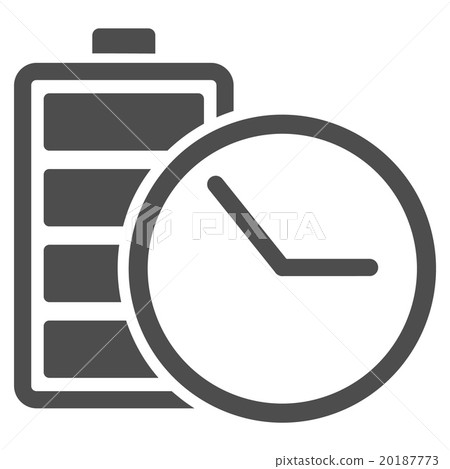 Battery Clock Icon 20187773