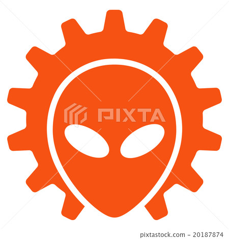 Alien Technology Flat Icon Alien Technology Flat Icon 20187874