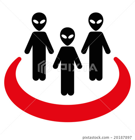 Alien Community Flat Icon Alien Community Flat Icon 20187897