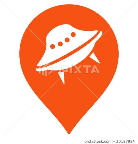 Ufo Place Flat Icon 20187984