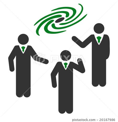 Space Chat Flat Icon 20187986