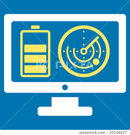 Remote Battery Monitoring Icon - Stock Illustration [20188027] - PIXTA
