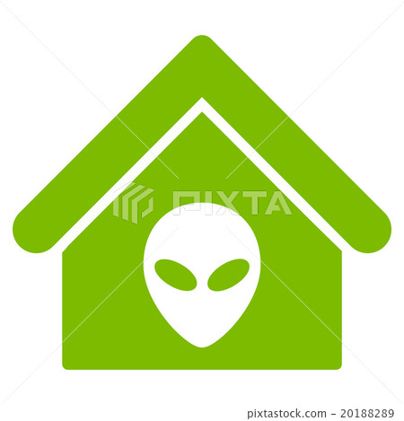 Alien Home Flat Icon 20188289