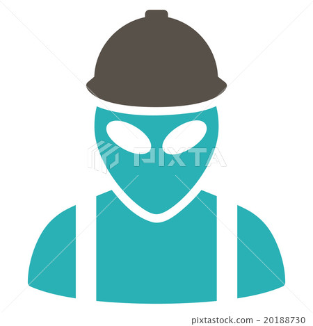 Alien Builder Flat Icon 20188730