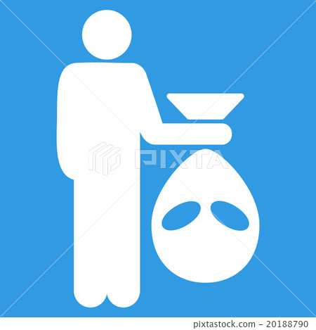 Alien Scalp Flat Icon 20188790