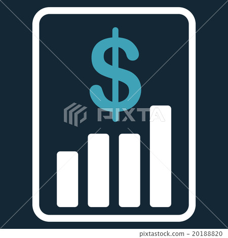 Financial Report Flat Icon - Stock Illustration [20188820] - PIXTA