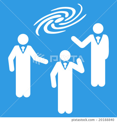Space Chat Flat Icon Space Chat Flat Icon 20188840