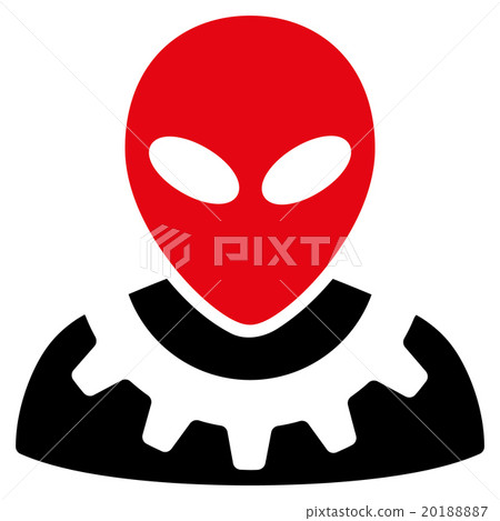 Alien Engineer Flat Icon 20188887