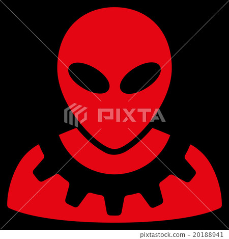 Alien Engineer Flat Icon Alien Engineer Flat Icon 20188941