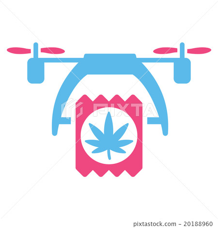 Cannabis Drone Delivery Icon 20188960