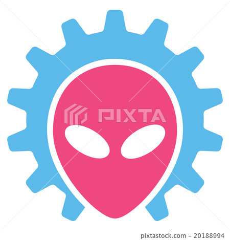 Alien Technology Flat Icon Alien Technology Flat Icon 20188994