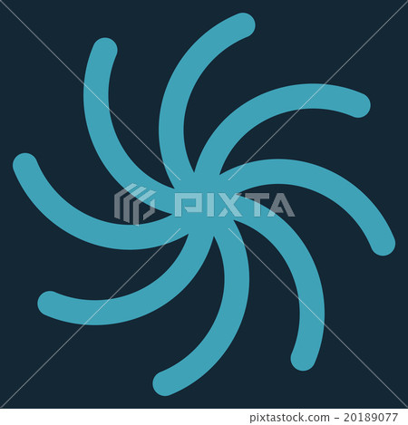 Spiral Flat Icon 20189077