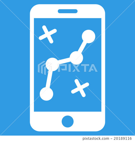 Mobile Route Map Icon 20189116