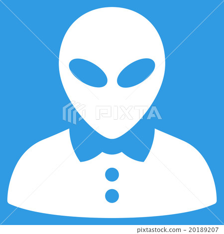 Alien Female Flat Icon 20189207