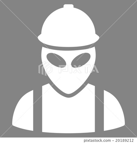 Alien Builder Flat Icon 20189212