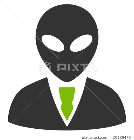 Alien Manager Flat Icon 20189476