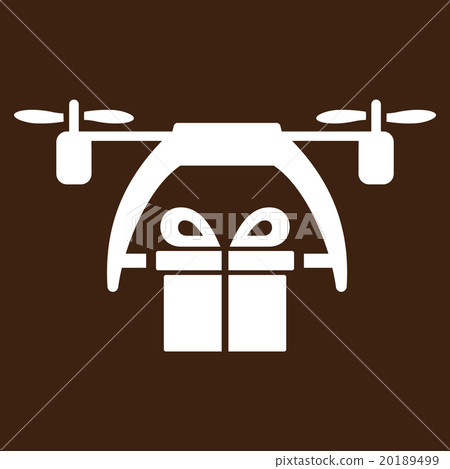 Gift Drone Delivery Icon Gift Drone Delivery Icon 20189499