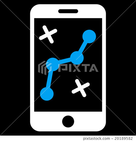 Mobile Route Map Icon 20189582