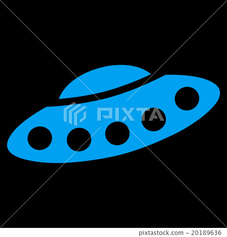 Visitors Spaceship Flat Icon 20189636