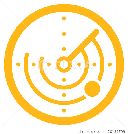 Round Radar Icon - Stock Illustration [20189709] - PIXTA