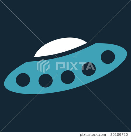 Visitors Spaceship Flat Icon 20189720