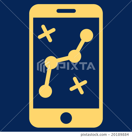 Mobile Route Map Icon 20189884