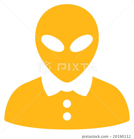 Alien Female Flat Icon Alien Female Flat Icon 20190112