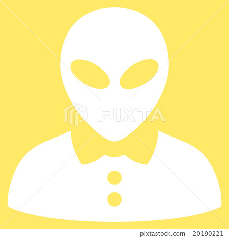 Alien Female Flat Icon 20190221