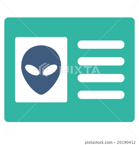 Alien Account Card Flat Icon 20190412