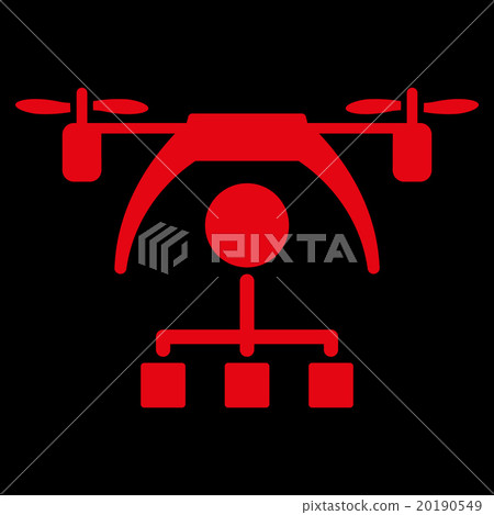 Copter Distribution Scheme Icon - Stock Illustration [20190549] - PIXTA