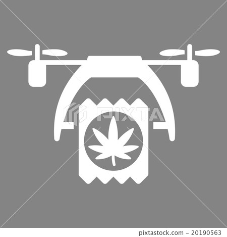 Cannabis Drone Delivery Icon 20190563