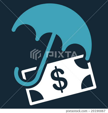 Financial Umbrella Flat Icon 20190867