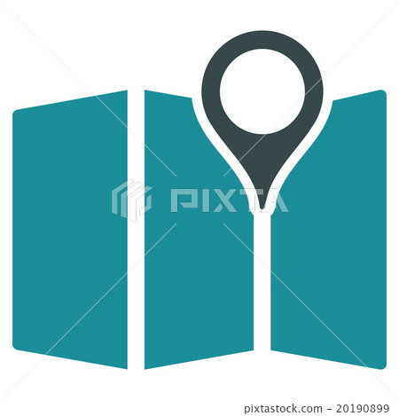 Paper Map Icon Paper Map Icon 20190899