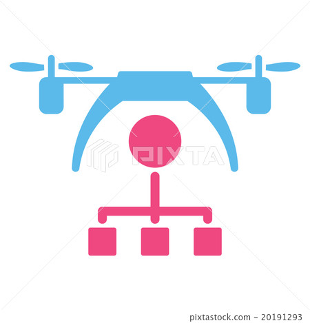 Copter Distribution Scheme Icon Copter Distribution Scheme Icon 20191293