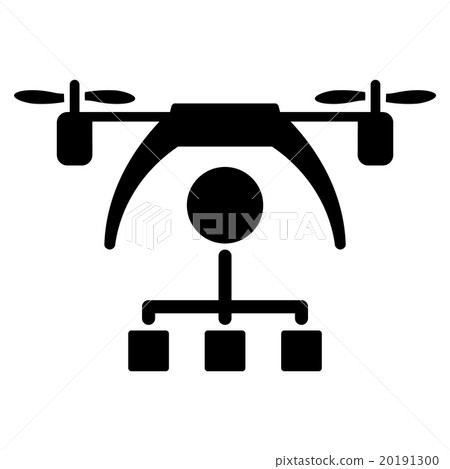 Copter Distribution Scheme Icon - Stock Illustration [20191300] - PIXTA