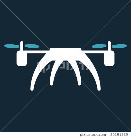 Rotorcraft Flat Icon 20191389