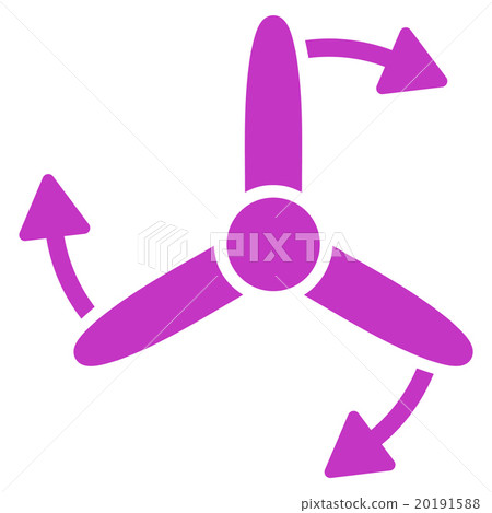 Three Bladed Screw Rotation Icon 20191588