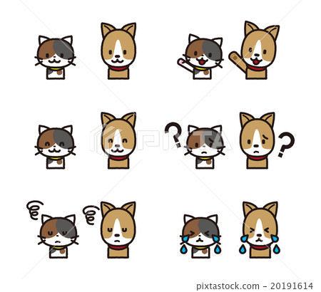 Pet set [Simple character series] - Stock Illustration [20191614] - PIXTA