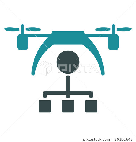 Copter Distribution Scheme Icon Copter Distribution Scheme Icon 20191643